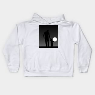 REACHING FOR MOON Kids Hoodie